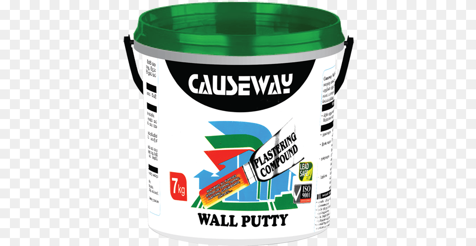 Causeway Plastering Compound Wall Putty Bucket, Paint Container, Can, Tin, Qr Code Free Transparent Png