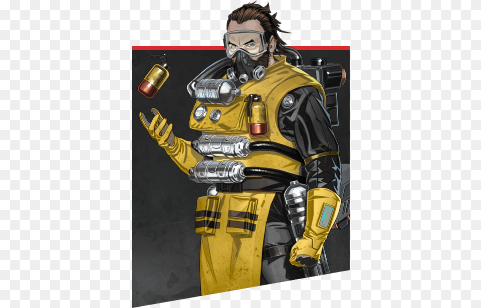 Caustic From Apex Legends, Adult, Person, Man, Male Free Transparent Png