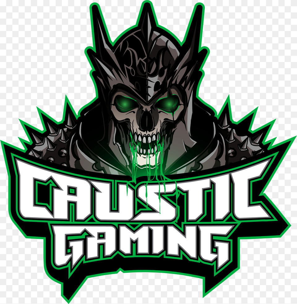 Caustic Gaming Logo, Symbol, Dynamite, Weapon Png Image