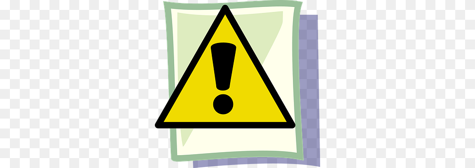 Caution Triangle, Blackboard Png Image
