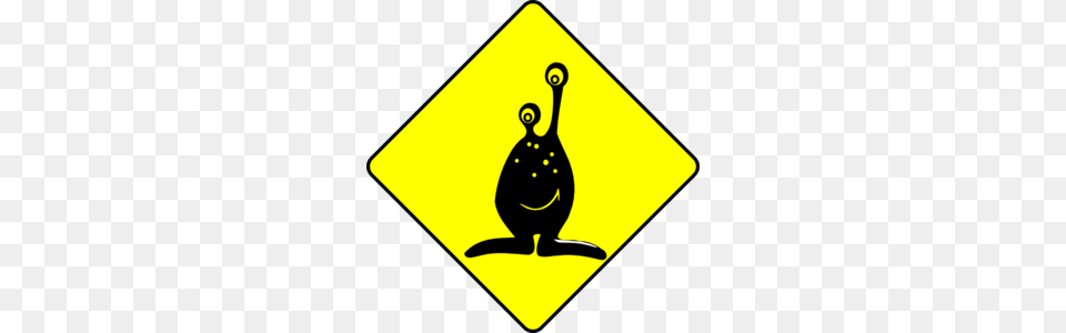 Caution Alien Clip Art, Sign, Symbol, Road Sign Free Png