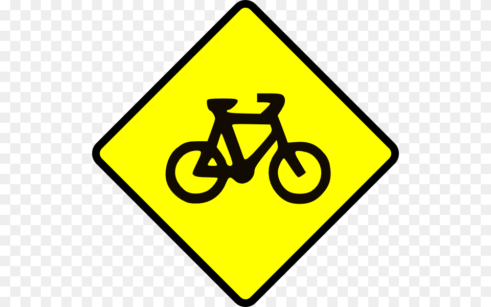 Caution Bike Road Sign Symbol Clip Art For Web, Road Sign Free Png