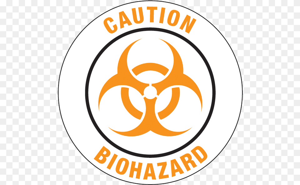 Caution Biohazard Floor Graphic Biohazard Symbol, Logo, Disk Free Png