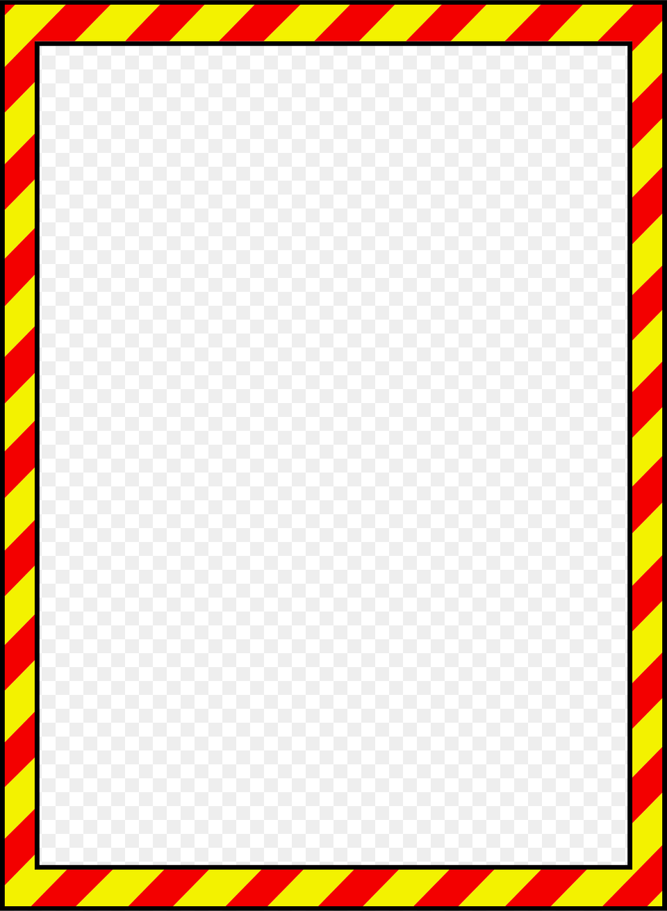 Caution Border 01 Clipart Free Png Download