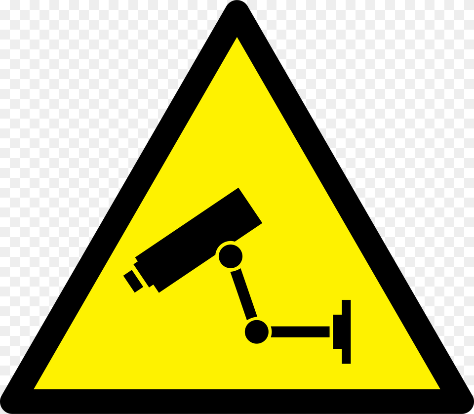 Caution Cctv Icons, Rocket, Sign, Symbol, Triangle Free Png Download