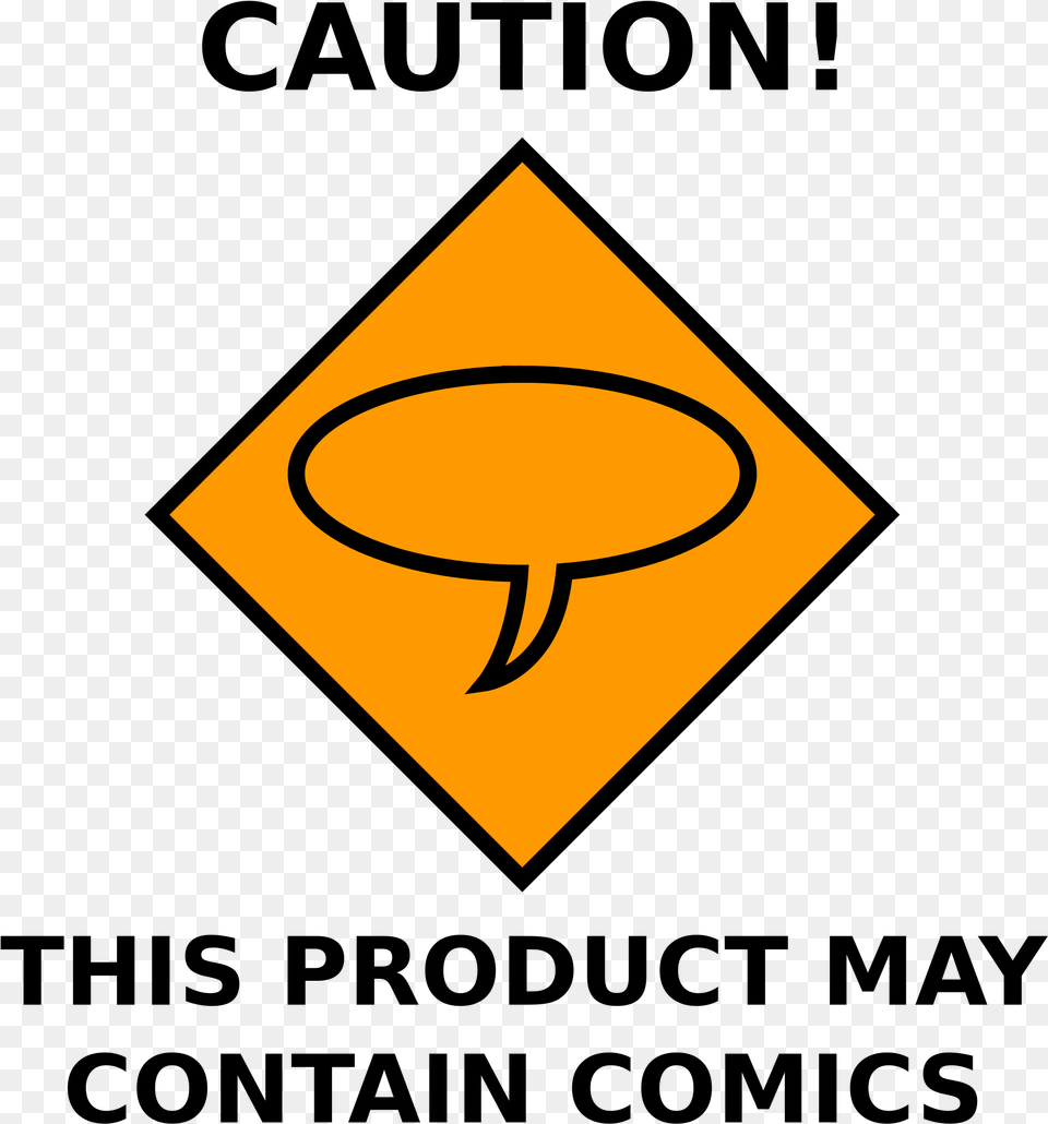 Caution Comics Clip Arts Clip Art, Sign, Symbol Free Png Download