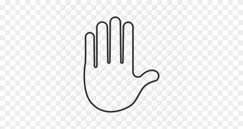 Caution Emoji Hand Hand Gesture High Five Raised Hand Stop Icon, Baseball, Baseball Glove, Clothing, Glove Free Transparent Png