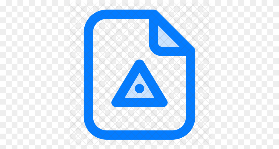 Caution File Icon Icon New Document Office, Triangle, Symbol, Sign Free Png