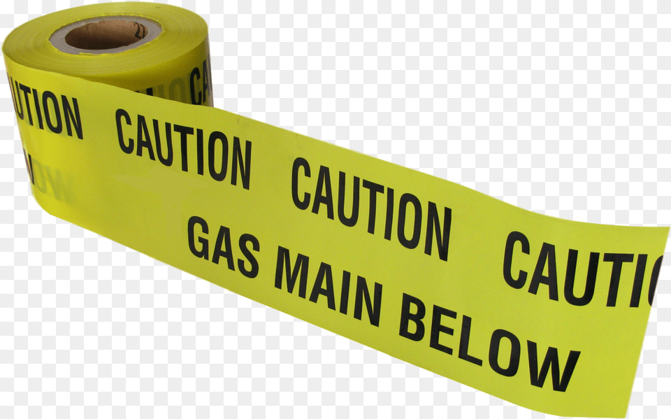 Caution Gas Mains Below Tape 365m X 150mm Electrical Tape Free Png