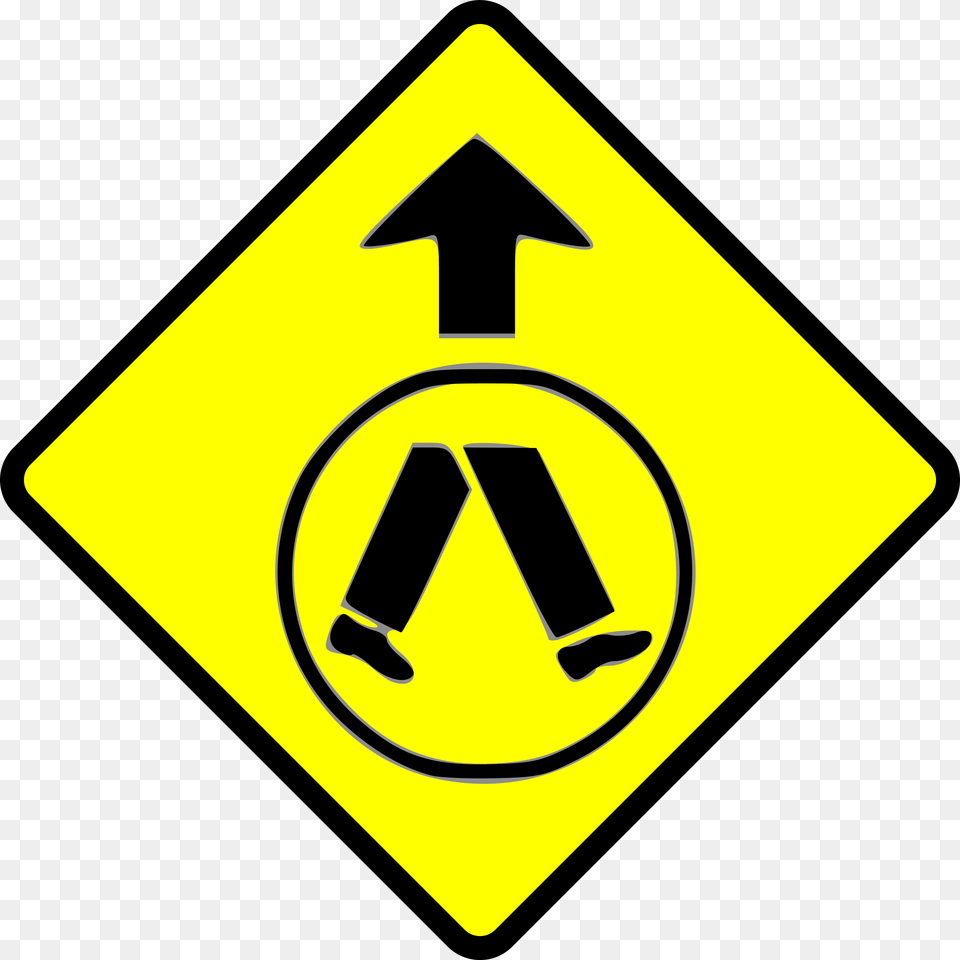 Caution Pedestrian Crossing Clip Arts Pedestrian Crossing Road Sign Australia, Symbol, Road Sign Free Png