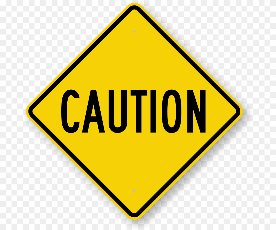 Caution Signs Downloadable Pdfs Or Durable Factory Direct, Road Sign, Sign, Symbol, Disk Free Png
