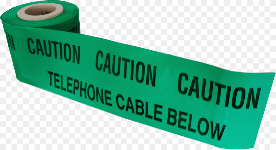 Caution Telephone Cable Below Tape 365m X, Plastic Wrap Png Image