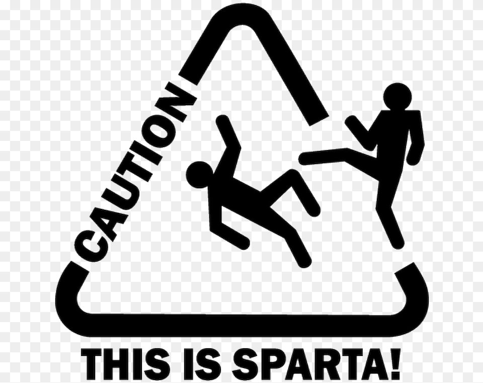 Caution This Is Sparta, Sign, Symbol, Triangle, Ammunition Png