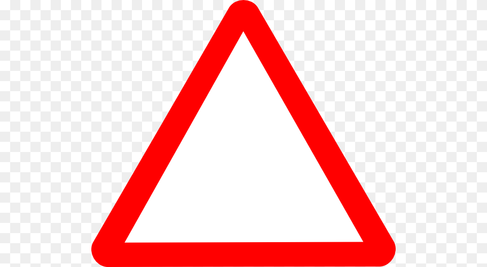 Caution Triangle Clip Art On Red Triangle Clipart, Sign, Symbol, Road Sign Png Image