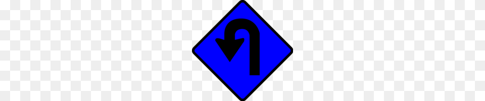 Caution U Turn Vector Clip Art, Sign, Symbol, Road Sign, Disk Png Image