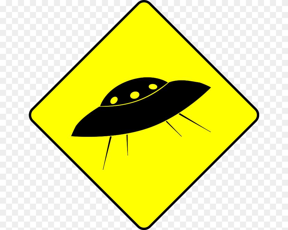Caution Ufo, Sign, Symbol, Road Sign Free Transparent Png