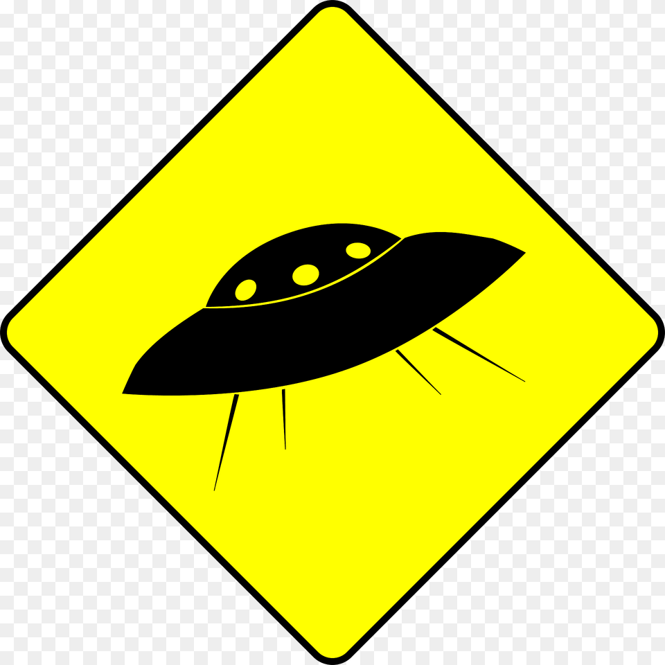 Caution Ufo Clipart, Sign, Symbol, Road Sign Free Png