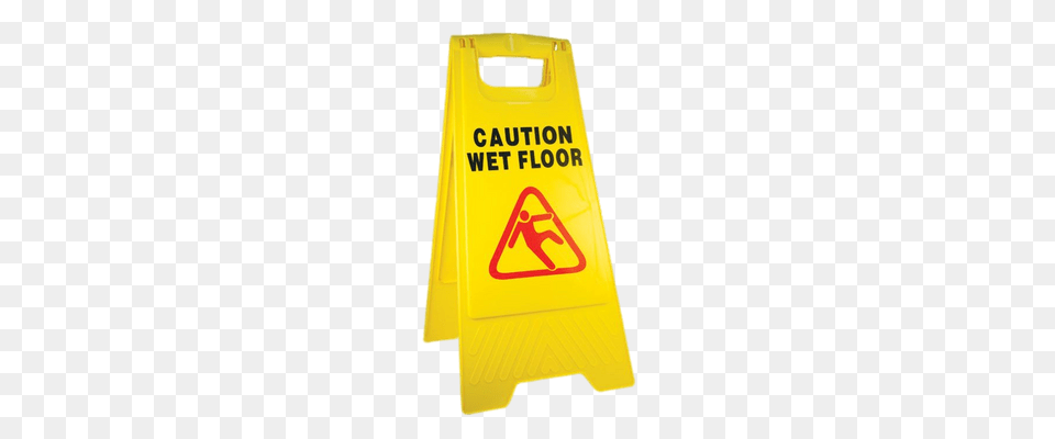 Caution Wet Floor Board Fence, Mailbox, Plastic Free Transparent Png