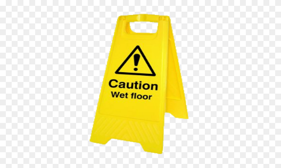 Caution Wet Floor Health And Safety No Background, Fence, Mailbox, Barricade Free Png