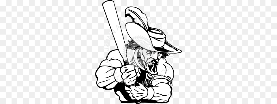 Cavalier With Baseball Bat, Clothing, Hat, People, Person Png