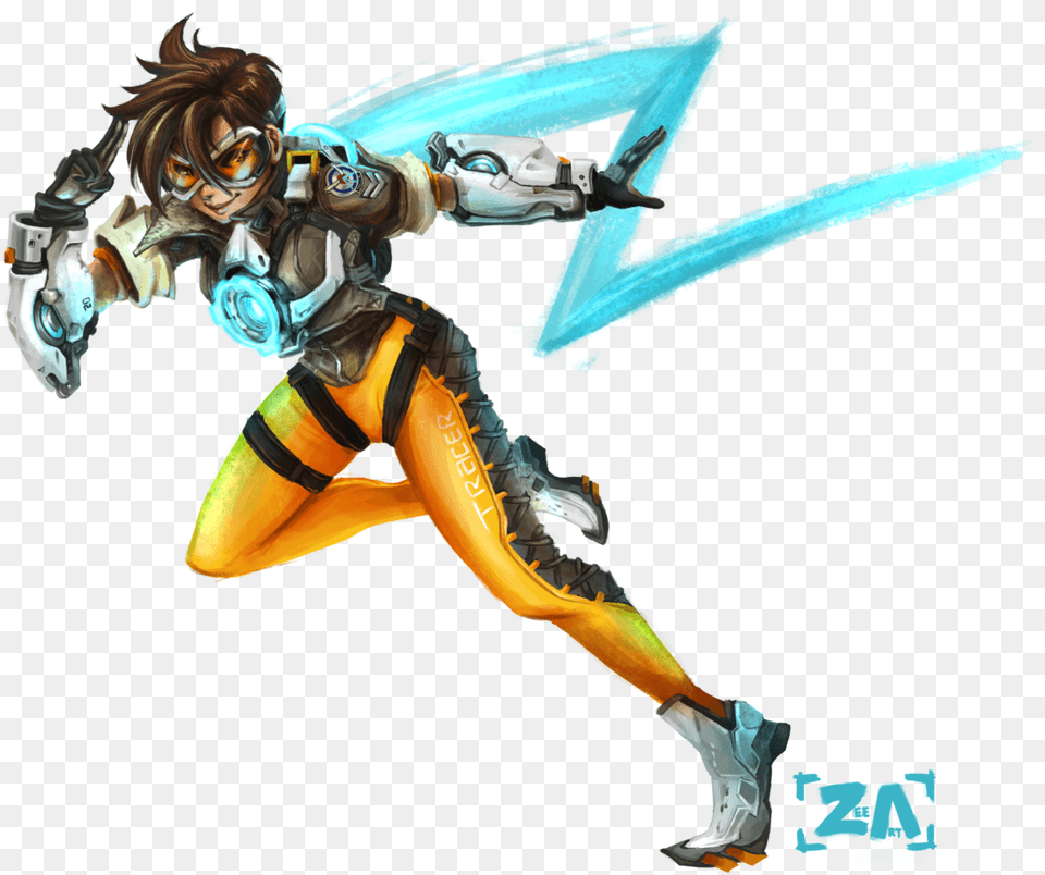 Cavalry S Here By Zlynn Tracer Overwatch Background, Adult, Wasp, Person, Invertebrate Free Transparent Png