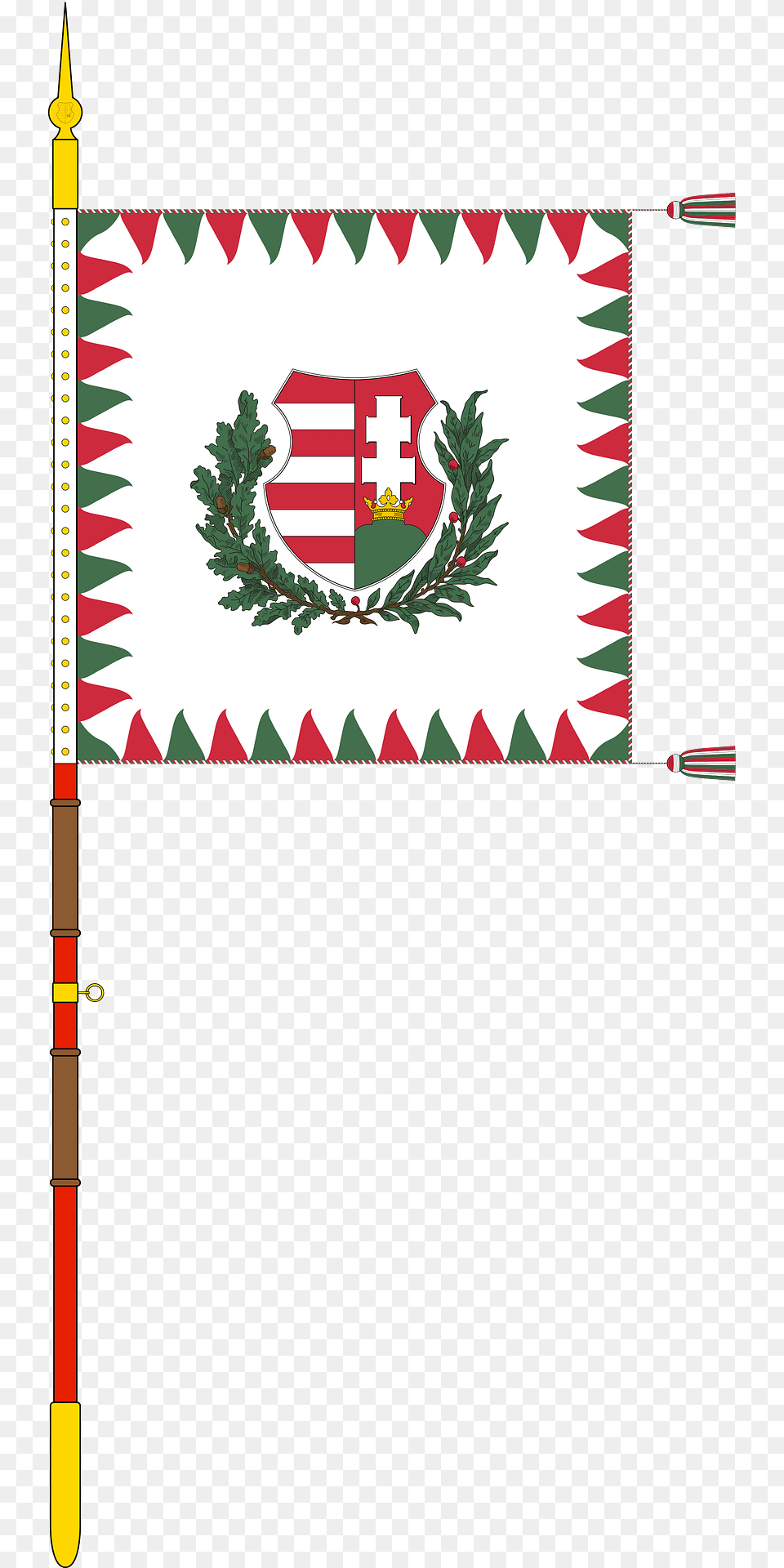 Cavalry Standard Of The Hungarian Defence Forces 1949 With Staff Clipart Free Png Download