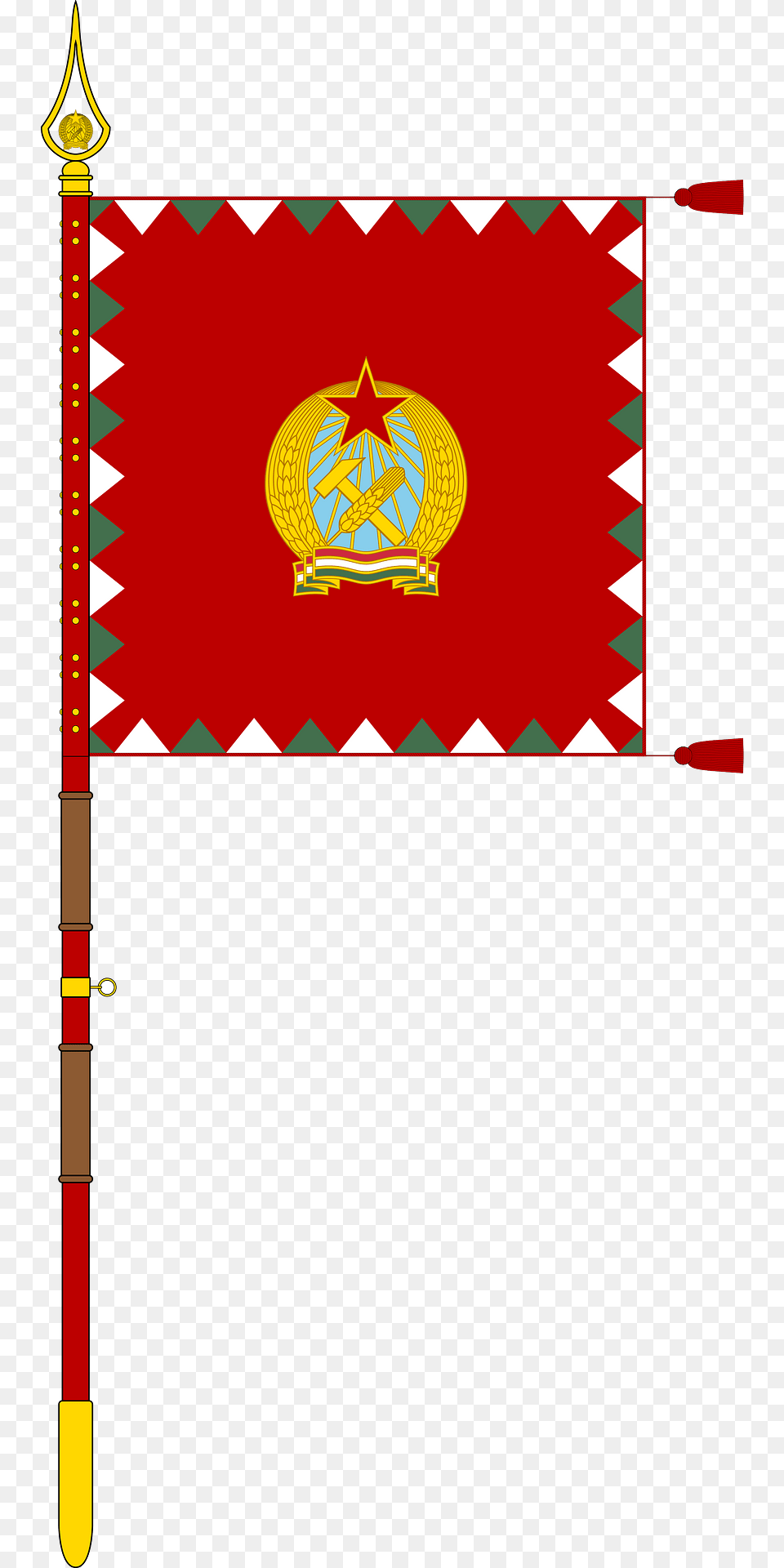 Cavalry Standard Of The Hungarian People39s Army 1950 1957 With Staff Clipart Png Image