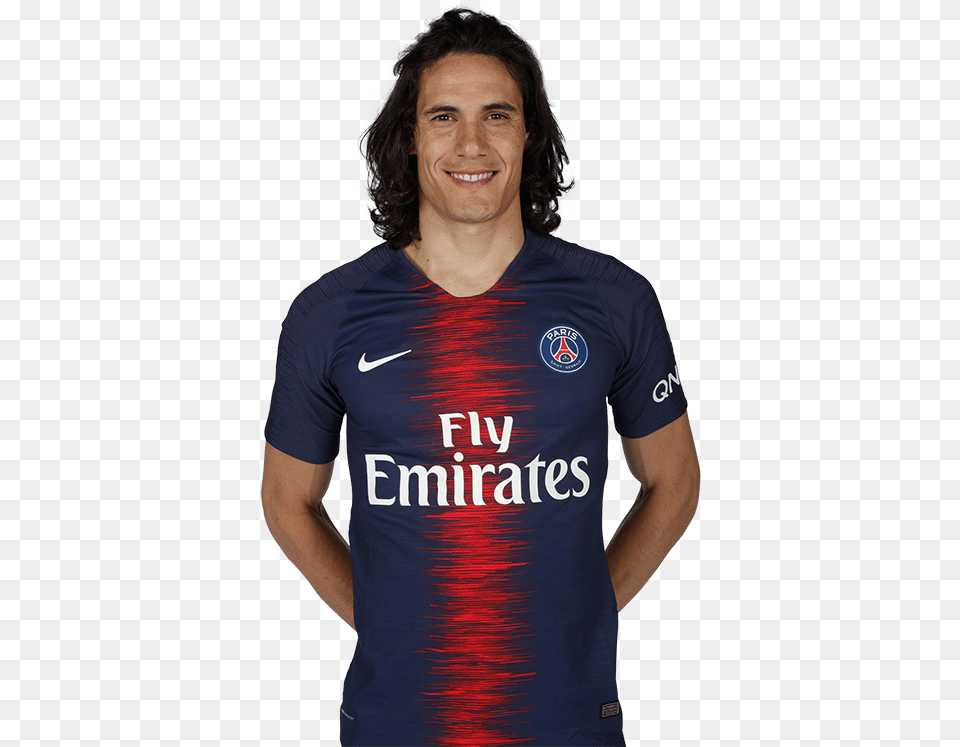 Cavani Chelsea Black And Silver Jersey, Adult, Clothing, Female, Person Free Transparent Png