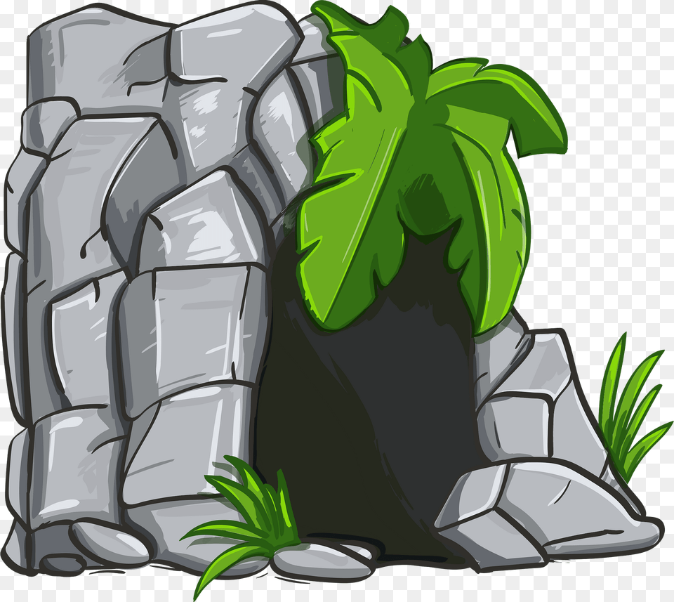 Cave Clipart, Plant, Vegetation, Rock, Architecture Free Png Download