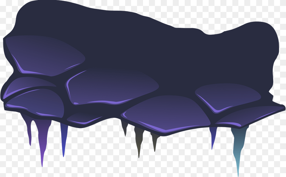 Cave Top Clipart, Ice, Nature, Outdoors, Purple Png