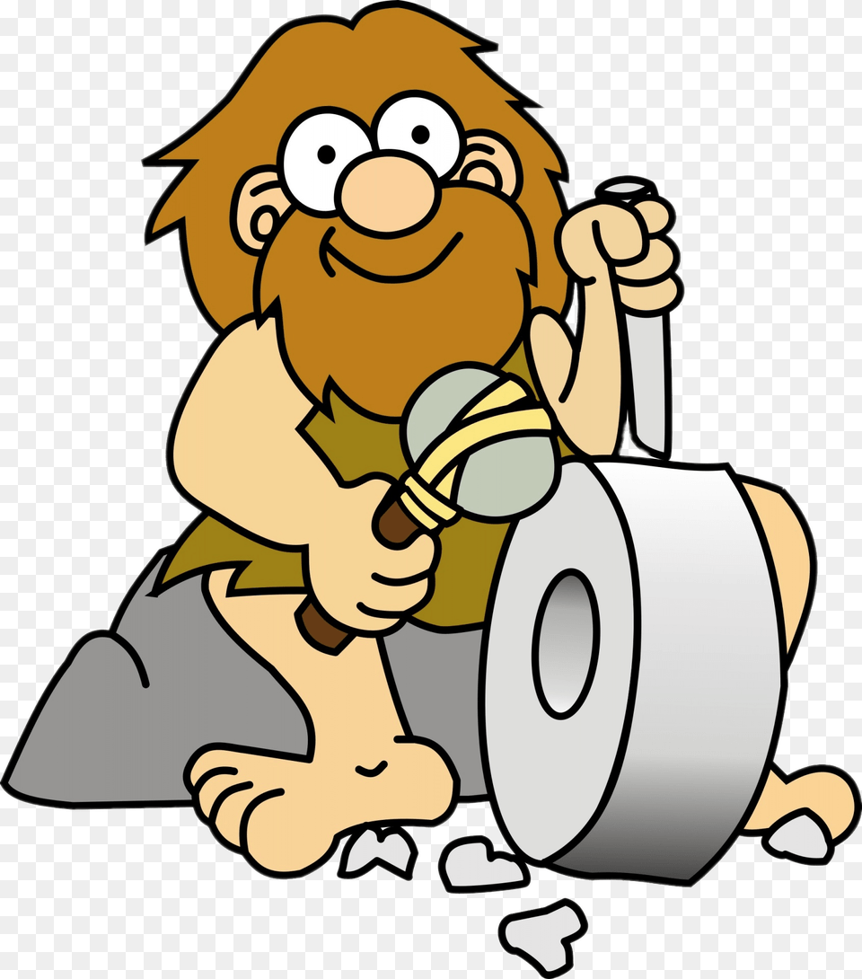 Caveman Carving A Wheel, Paper, Baby, Person, Face Free Transparent Png