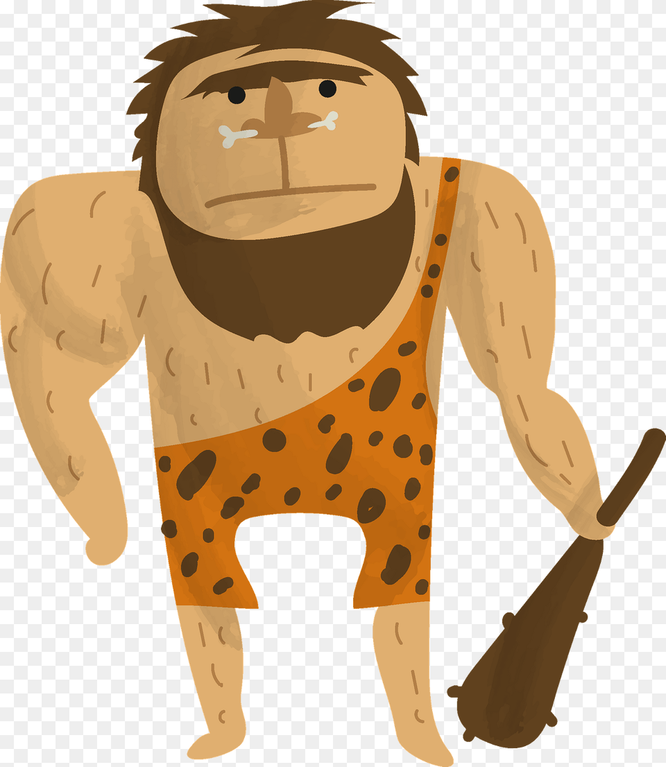 Caveman Clipart, Person, Face, Head Free Png
