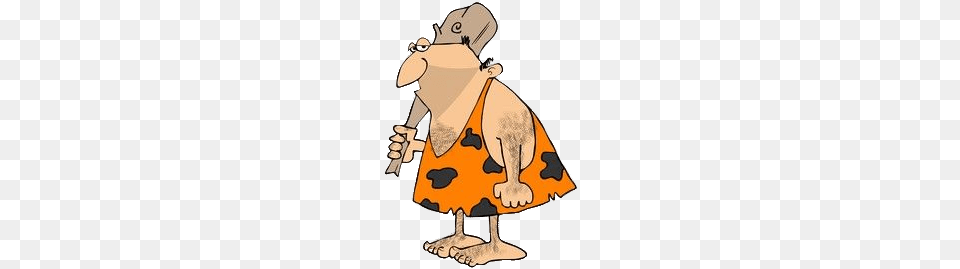 Caveman With Large Nose, Cartoon Free Png