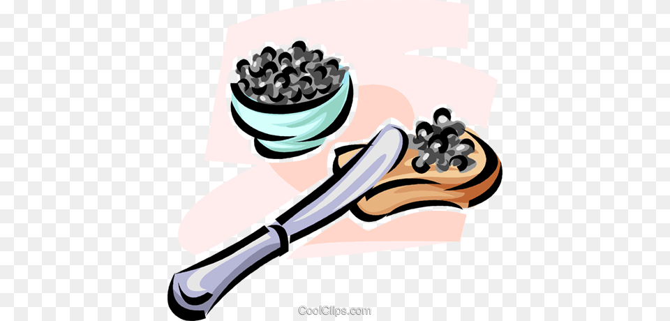 Caviar Royalty Free Vector Clip Art Illustration, Cutlery, Spoon, People, Person Png Image