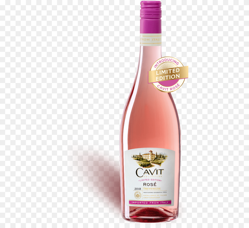 Cavit Rose Wine, Alcohol, Beverage, Bottle, Liquor Png Image