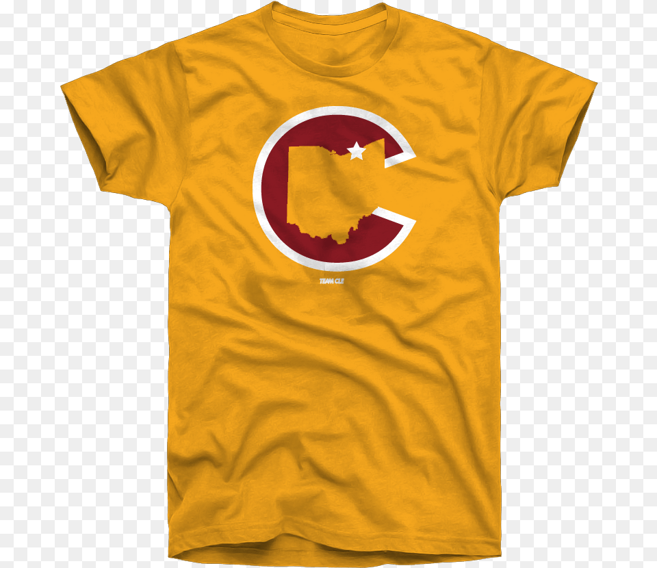 Cavs C Logo Tee Sold By Team Cle Unisex, Clothing, T-shirt, Shirt Free Png Download