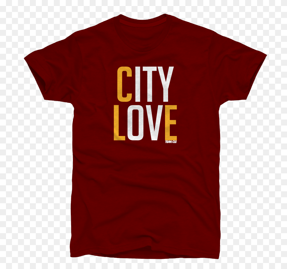 Cavs City Love Team Cle, Clothing, T-shirt, Maroon, Shirt Png Image