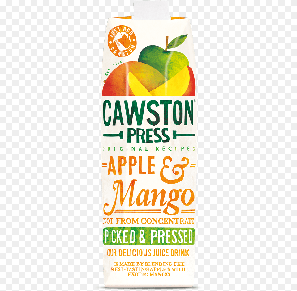 Cawston Press Sparkling Cloudy Apple 116 Oz Cans, Advertisement, Poster, Beverage, Juice Free Png