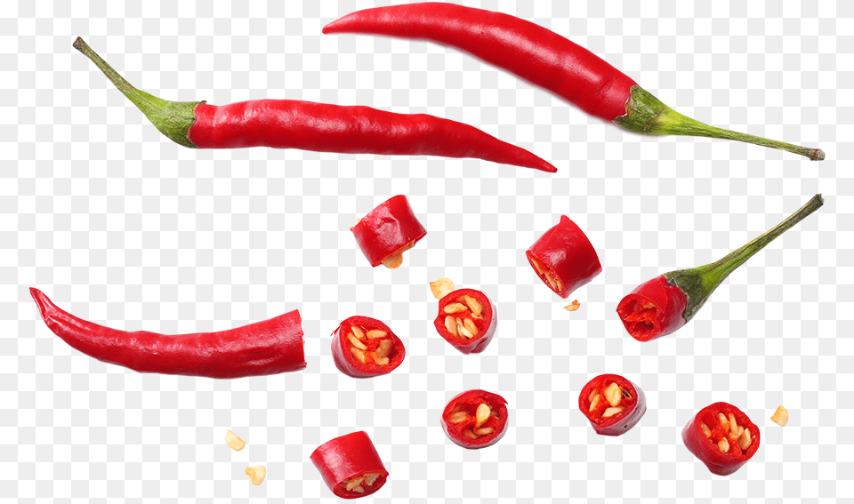 Cayenne Pepper Cut Pepper, Produce, Food, Vegetable, Plant Free Png Download