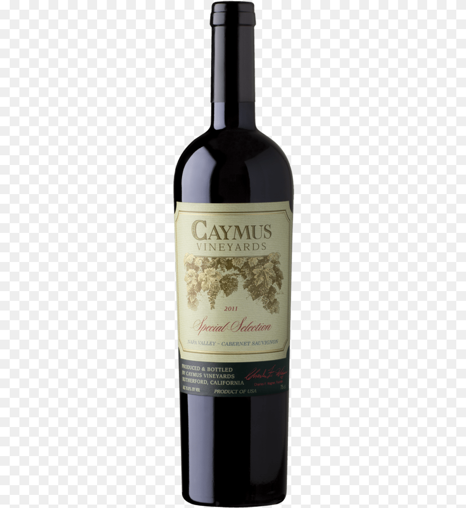 Caymus Vineyards Cabernet Sauvignon Special Selection, Alcohol, Beverage, Bottle, Liquor Png