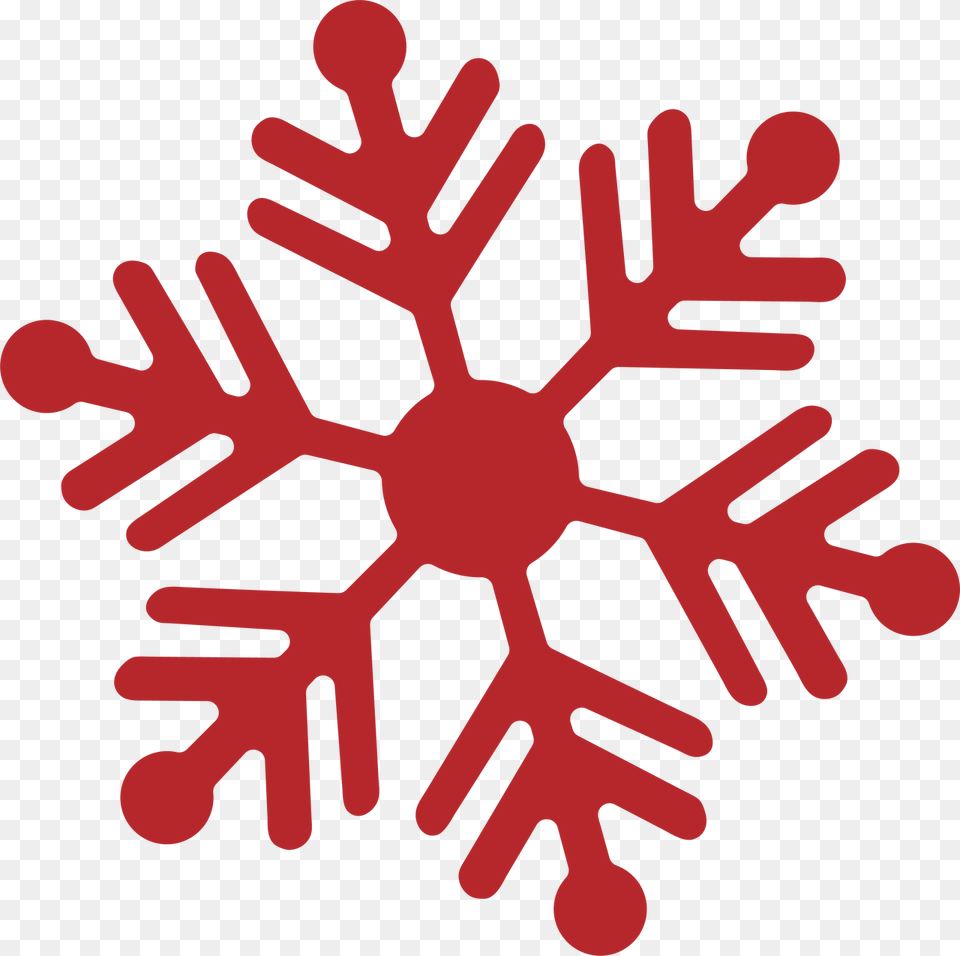 Cb Christmas Snowflake Red Snowflake Svg Transparent, Nature, Outdoors, Snow Png