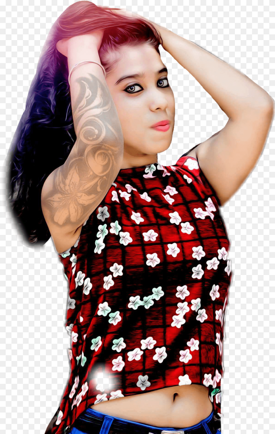Cb Girl Girl For Picsart, Person, Skin, Tattoo, Adult Png Image