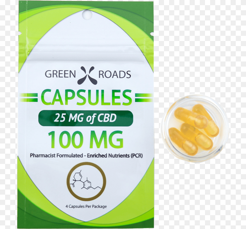 Cbd Capsules By Green Roads Pill, Medication Free Transparent Png