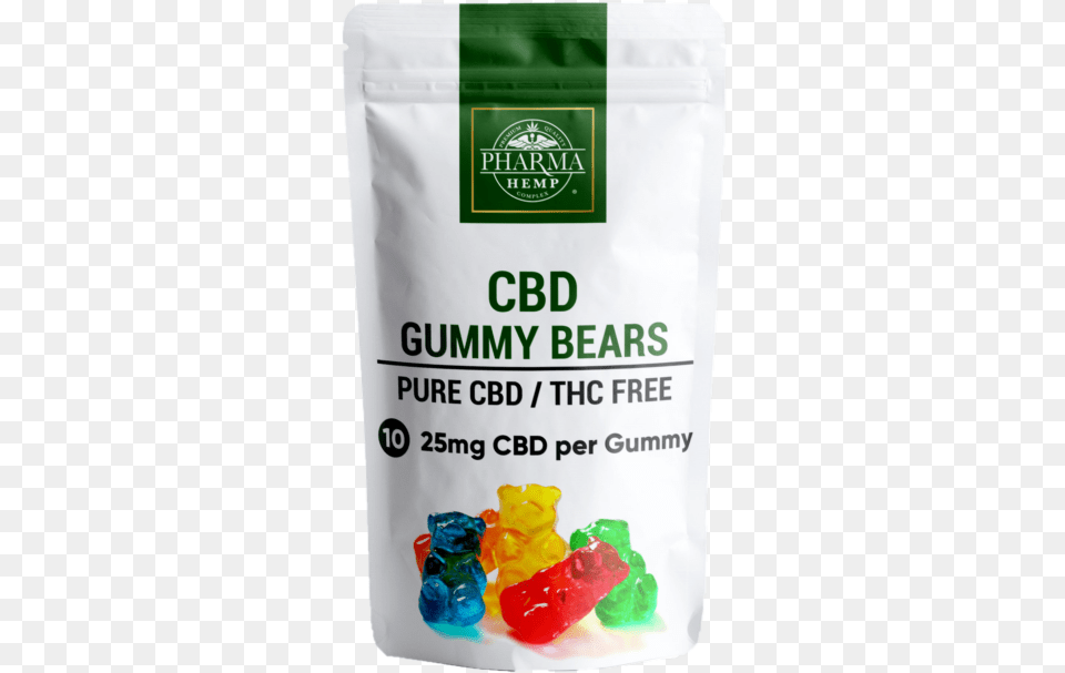 Cbd Gummy Bears 10ct 250mg Gummy Bear, Food, Jelly, Ketchup Free Transparent Png