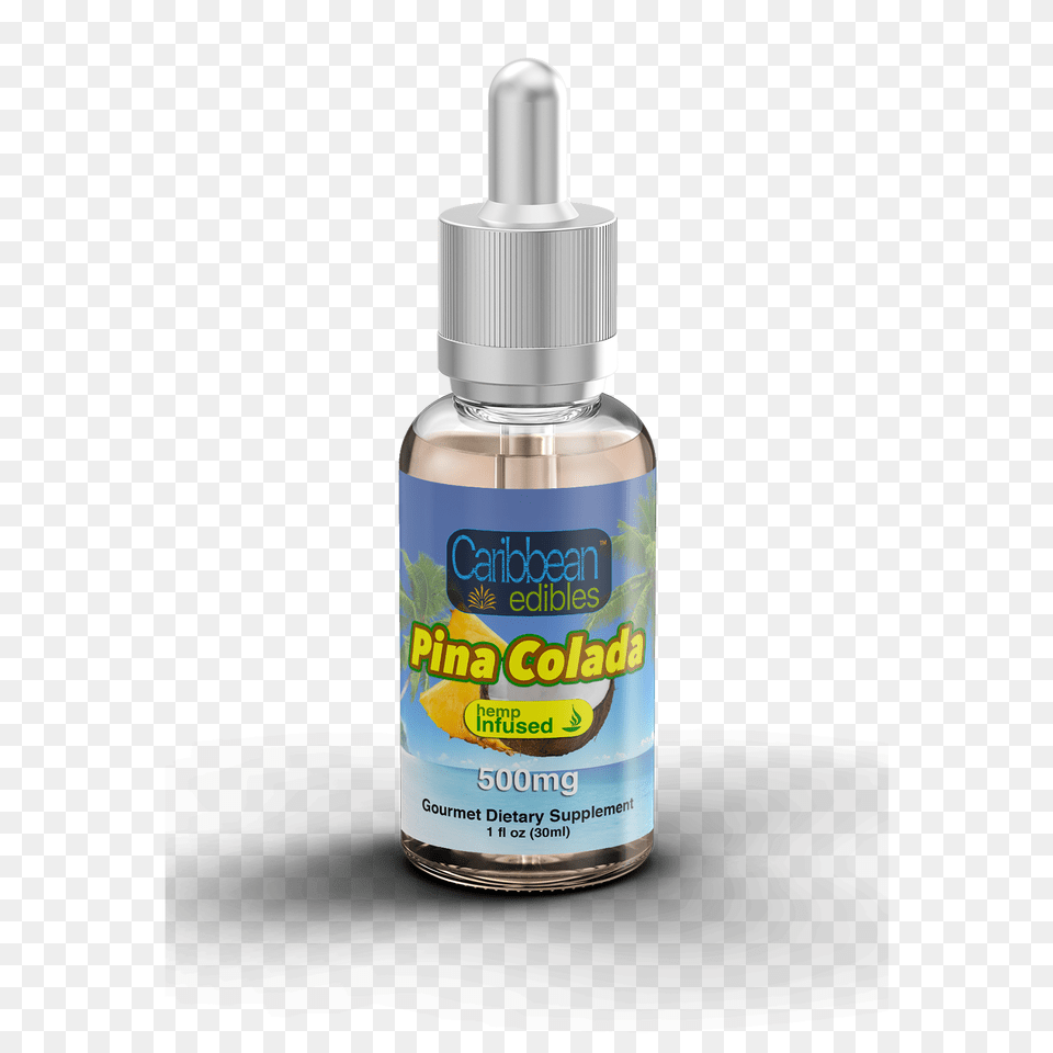 Cbd Hemp Oil Infused Pina Colada Flavored Gourmet Dietary, Bottle, Cosmetics, Perfume, Tin Png Image