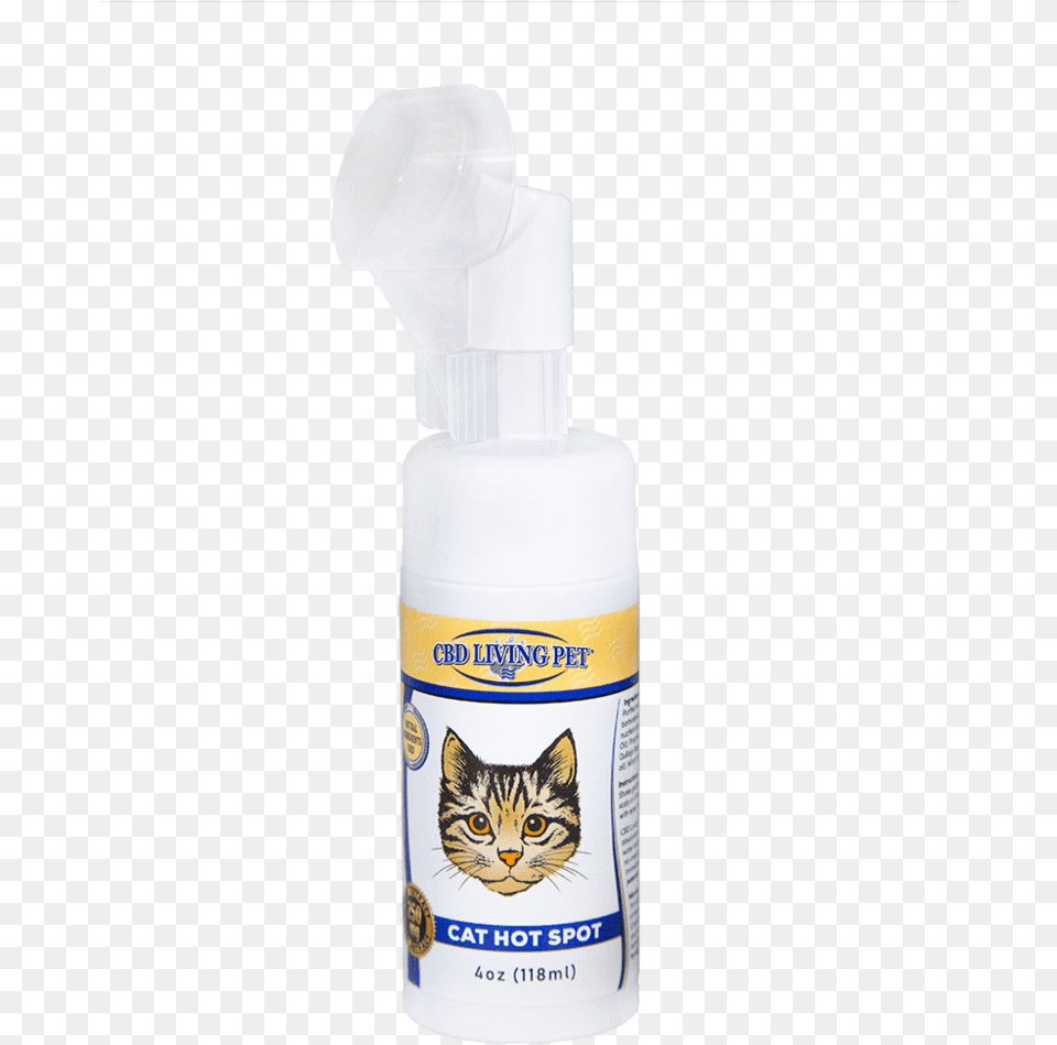 Cbd Living Cat Hot Spot 250 Mgclass Lazyload Mane, Bottle, Lotion, Animal, Mammal Png Image