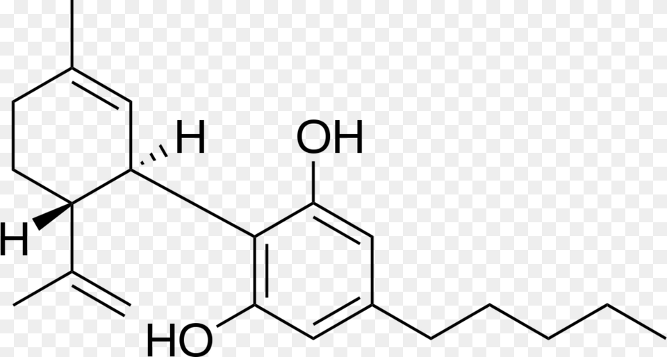 Cbd Molecule, Gray Png Image