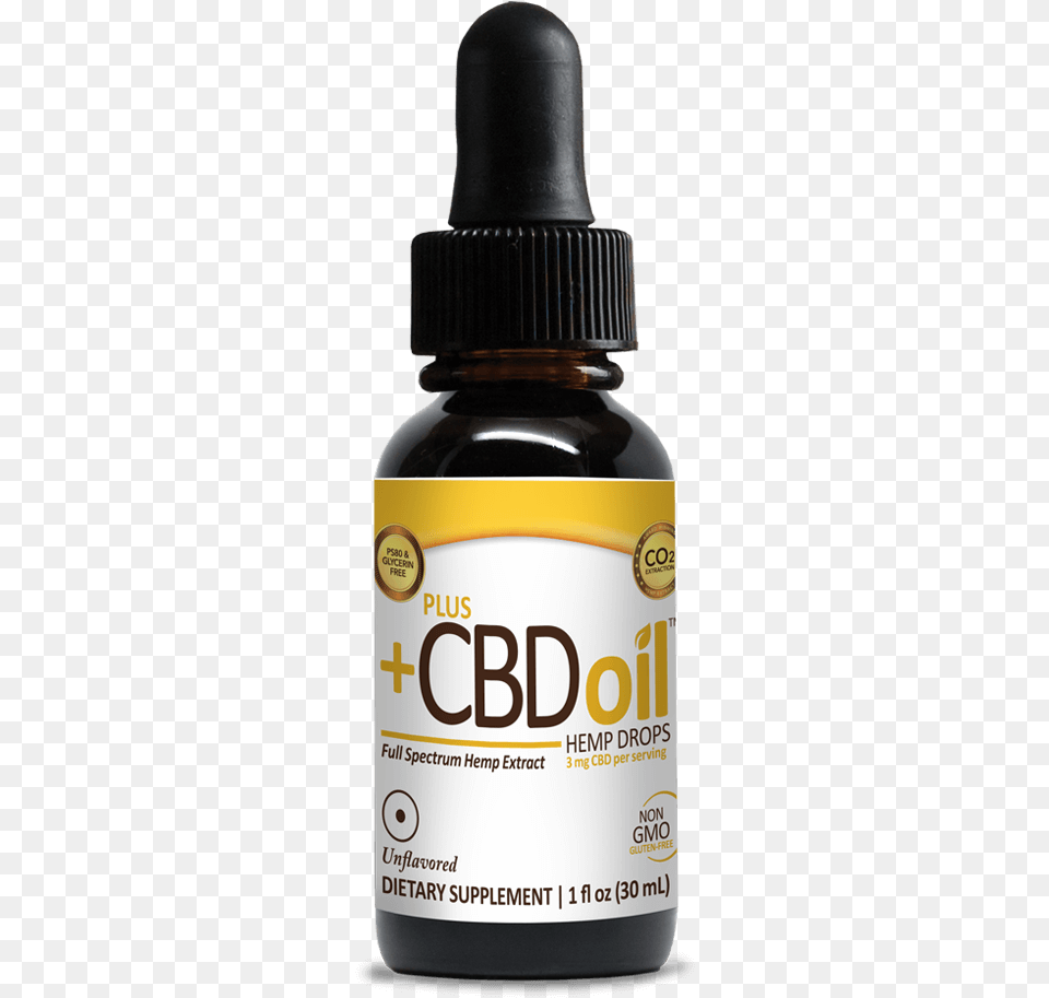 Cbd Oil Drops Plus Cbd Oil, Bottle, Ink Bottle, Cosmetics, Perfume Png
