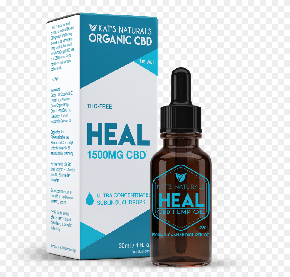 Cbd Oil Heal, Bottle, Aftershave, Cosmetics, Perfume Png Image