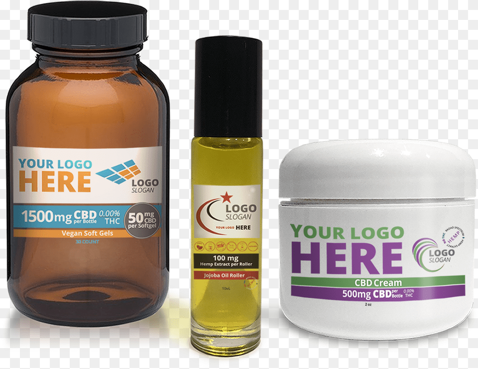 Cbd Private Label Cosmetics, Bottle, Perfume Free Png Download